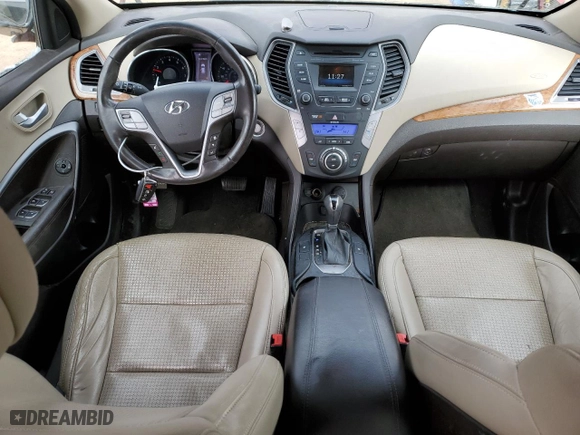 2013 Hyundai Santa Fe 2.0T Sport with VIN 5XYZUDLA0DG035077, listed as a Copart auction lot 45754335 with 124,952 mi miles and Salvage Title. Bid and sale history available at carsss.com. Image 8.