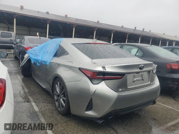 2019 Lexus RC 350 with VIN JTHHZ5BC3K5019546, listed as a Copart auction lot 42196205 with Not provided miles and Salvage title. Bid and sale history available at DreamBid. Image 2.
