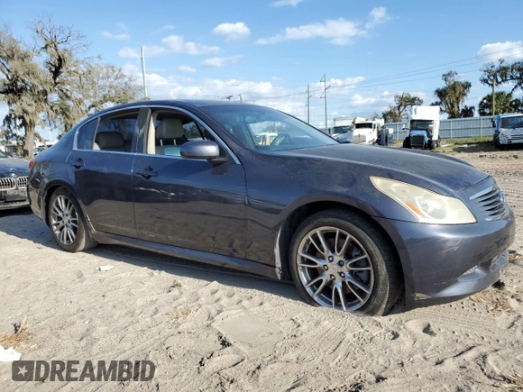 2007 Infiniti G35 Sport with VIN JNKBV61E97M713584, listed as a Copart auction lot 77174144 with Not Provided miles and Salvage Title. Bid and sale history available at DreamBid. Image 4.