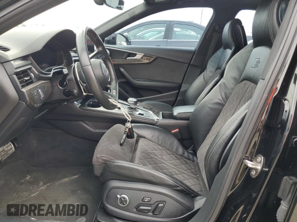 2018 Audi S4 Premium Plus with VIN WAUB4AF46JA143542, listed as a Copart auction lot 74772824 with 57,687 mi miles and Salvage Title. Bid and sale history available at carsss.com. Image 7.