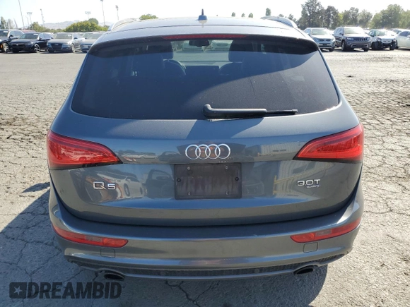 2014 Audi Q5 Premium Plus with VIN WA1DGAFP7EA044290, listed as a Copart auction lot 60240365 with 128,933 mi miles and Salvage title. Bid and sale history available at DreamBid. Image 6.