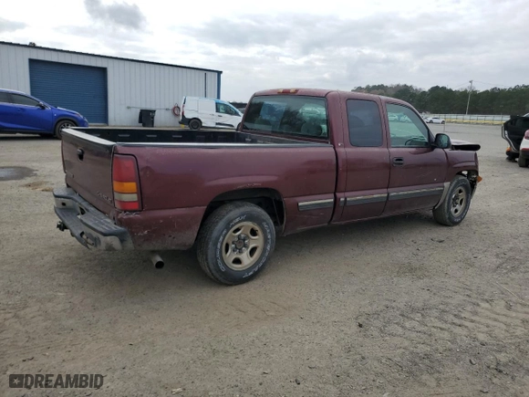 2001 Chevrolet Silverado 1500 LS with VIN 2GCEC19V011136345, listed as a Copart auction lot 43797725 with 540,422 mi miles and Salvage Title. Bid and sale history available at carsss.com. Image 3.