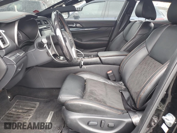 2023 Nissan Maxima SR with VIN 1N4AA6EV8PC501449, listed as a Copart auction lot 46982095 with 19,653 mi miles and Salvage title. Bid and sale history available at DreamBid. Image 7.