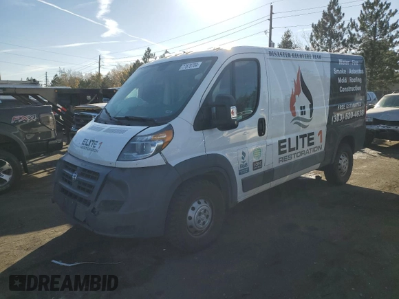 2016 Ram ProMaster Cargo with VIN 3C6TRVAG2GE110441, listed as a Copart auction lot 77878704 with 209,205 mi miles and Salvage Title. Bid and sale history available at DreamBid. Image 1.