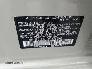 2016 Subaru Crosstrek Limited with VIN JF2GPALC9G8234995, listed as a Copart auction lot 61446105 with 92,514 mi miles and Salvage title. Bid and sale history available at DreamBid. Image 14.