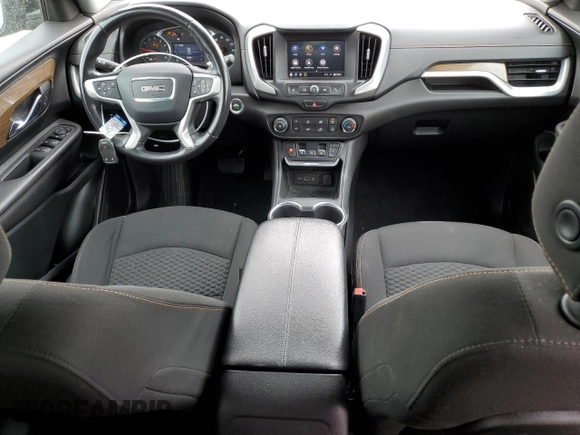 2021 GMC Terrain SLE with VIN 3GKALTEV6ML383540, listed as a Copart auction lot 57163085 with 47,280 mi miles and Salvage title. Bid and sale history available at DreamBid. Image 8.