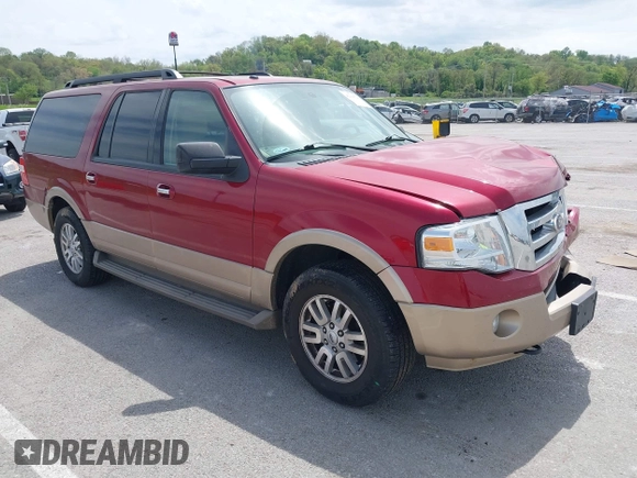 2014 Ford Expedition Max XLT with VIN 1FMJK1J53EEF38857, listed as a IAAI auction lot 42108706 with 166,498 mi miles and . Bid and sale history available at DreamBid. Image 1.