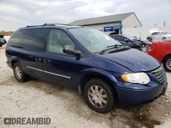 2006 Chrysler Town & Country LWB Touring with VIN 2A8GP54L36R651562, listed as a Copart auction lot 77600354 with 218,076 mi miles and Non Repairable. Bid and sale history available at carsss.com. Image 4.