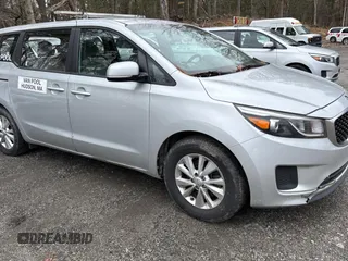 2018 Kia Sedona L with VIN KNDMA5C11J6409767, listed as a Copart auction lot 50896745 with 122,451 mi miles and Clean Title. Bid and sale history available at carsss.com. Image 1.