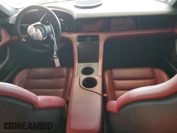 2022 Porsche Taycan with VIN WP0AA2Y15NSA10998, listed as a Copart auction lot 57882945 with Not provided miles and Salvage title. Bid and sale history available at DreamBid. Image 8.