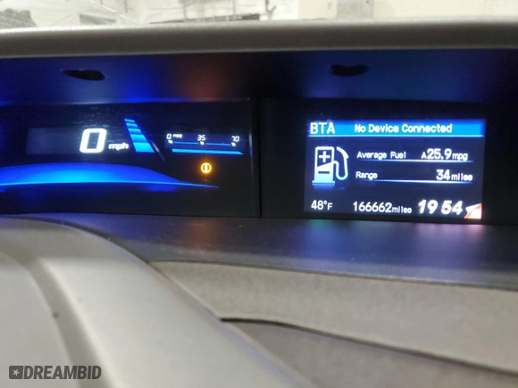 2012 Honda Civic Sdn EX with VIN 19XFB2F8XCE091822, listed as a Copart auction lot 49076165 with 166,662 mi miles and Salvage Title. Bid and sale history available at carsss.com. Image 9.