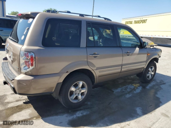 2007 Honda Pilot EX-L with VIN 2HKYF18787H508187, listed as a Copart auction lot 48139315 with 188,985 mi miles and Salvage Title. Bid and sale history available at carsss.com. Image 3.