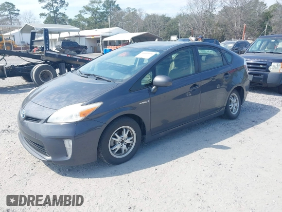 2013 Toyota Prius One with VIN JTDKN3DU1D5634256, listed as a IAAI auction lot 41695971 with 251,165 mi miles. Bid and sale history available at carsss.com. Image 2.