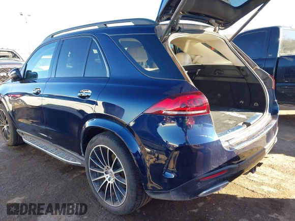 2022 Mercedes-Benz GLE 350 with VIN 4JGFB4KB2NA628214, listed as a IAAI auction lot 41719863 with 47,356 mi miles and . Bid and sale history available at DreamBid. Image 3.