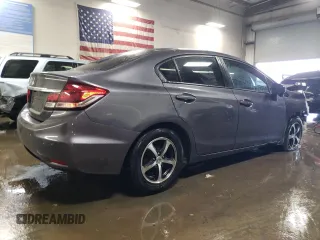 2015 Honda Civic Sedan SE with VIN 19XFB2F78FE246430, listed as a Copart auction lot 51172135 with 69,857 mi miles and Salvage Title. Bid and sale history available at carsss.com. Image 3.