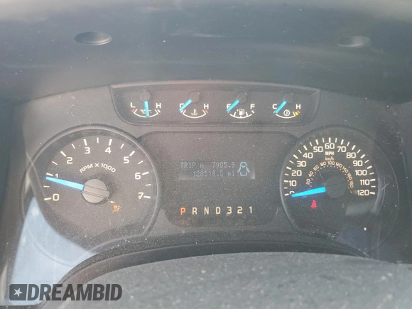 2013 Ford F-150 XL with VIN 1FTMF1CM7DKF24521, listed as a Copart auction lot 53161425 with 128,518 mi miles and Salvage Title. Bid and sale history available at carsss.com. Image 9.