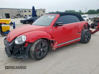 2015 Volkswagen Beetle R-Line with VIN 3VW7T7AT5FM815840, listed as a Copart auction lot 57490285 with 40,153 mi miles and Salvage title. Bid and sale history available at DreamBid. Image 1.