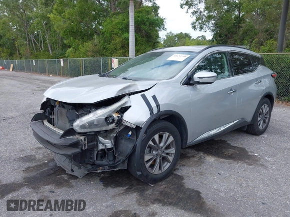 2018 Nissan Murano SL z VIN 5N1AZ2MG8JN124465, wystawiony jako IAAI lot #41633799 z przebiegiem 70 691 mil mil oraz . Historia ofert i sprzedaży dostępna na DreamBid. Obrazek 2.