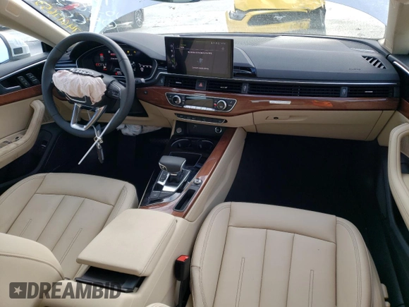 2023 Audi A5 Sportback Premium Plus with VIN WAUCBCF56PA050964, listed as a Copart auction lot 74617653 with 3,495 mi miles. Bid and sale history available at carsss.com. Image 8.