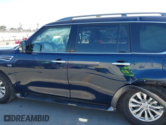 2019 Nissan Armada SL z VIN JN8AY2ND0KX008716, wystawiony jako IAAI lot #41891276 z przebiegiem 113 822 mil mil oraz . Historia ofert i sprzedaży dostępna na DreamBid. Obrazek 14.