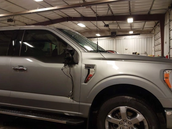 2023 Ford F-150 XL with VIN 1FTFW1E53PKF19710, listed as a IAAI auction lot 41735668 with 17,980 mi miles. Bid and sale history available at carsss.com. Image 6.