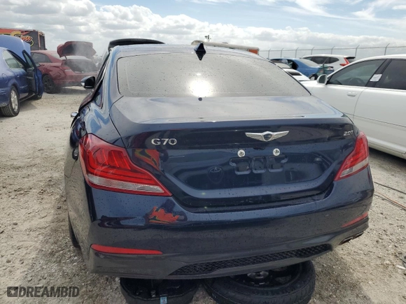 2021 Genesis G70 2.0T with VIN KMTG34LA3MU074224, listed as a Copart auction lot 74946404 with 38,171 mi miles and Non Repairable. Bid and sale history available at carsss.com. Image 6.