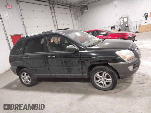 2008 Kia Sportage LX with VIN KNDJE723387535641, listed as a IAAI auction lot 41348580 with 184,430 mi miles. Bid and sale history available at carsss.com. Image 13.