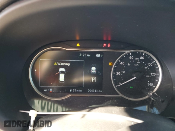 2019 Nissan Kicks SV with VIN 3N1CP5CU2KL563984, listed as a Copart auction lot 46682385 with 90,431 mi miles and Salvage Title. Bid and sale history available at carsss.com. Image 9.