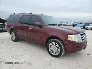 2013 Ford Expedition Max Limited with VIN 1FMJK1K51DEF11640, listed as a Copart auction lot 46086005 with 265,981 mi miles and Clean title. Bid and sale history available at DreamBid. Image 4.