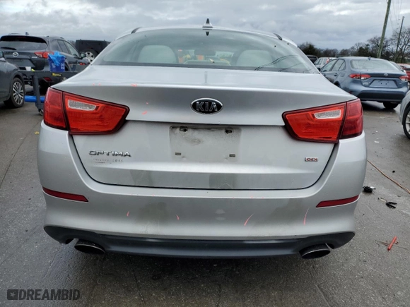2014 Kia Optima LX with VIN 5XXGM4A70EG268008, listed as a Copart auction lot 86485944 with 195,629 mi miles and Clean Title. Bid and sale history available at carsss.com. Image 6.