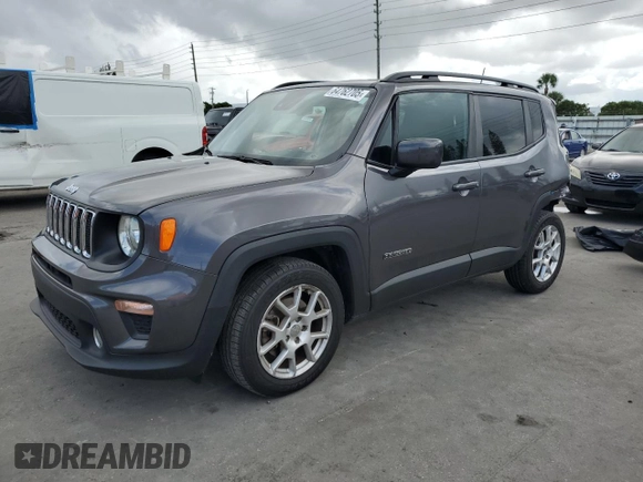 2021 Jeep Renegade Latitude with VIN ZACNJCBB7MPM36750, listed as a Copart auction lot 64762705 with 62,090 mi miles and Salvage title. Bid and sale history available at DreamBid. Image 1.