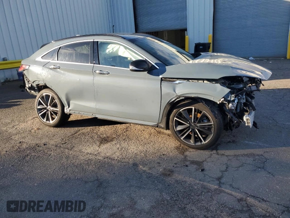2024 Infiniti QX55 Luxe with VIN 3PCAJ5JR0RF102621, listed as a Copart auction lot 87123474 with Not Provided miles and Salvage Title. Bid and sale history available at DreamBid. Image 4.