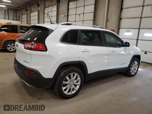 2017 Jeep Cherokee Limited with VIN 1C4PJMDS7HW658860, listed as a Copart auction lot 48559645 with 129,861 mi miles and Salvage Title. Bid and sale history available at carsss.com. Image 3.
