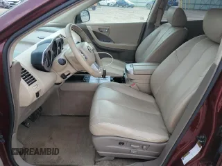2007 Nissan Murano SL with VIN JN8AZ08W27W609606, listed as a Copart auction lot 60458045 with 86,281 mi miles and Salvage title. Bid and sale history available at DreamBid. Image 7.