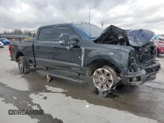 2024 Ford Super Duty F-250 SRW XL with VIN 1FT8W2BT9REE45485, listed as a Copart auction lot 49457685 with 21,713 mi miles and Salvage Title. Bid and sale history available at carsss.com. Image 4.