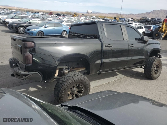 2019 Chevrolet Silverado 1500 Custom Trail Boss with VIN 3GCPYCEF6KG117800, listed as a Copart auction lot 48222495 with 72,401 mi miles and Salvage Title. Bid and sale history available at carsss.com. Image 3.