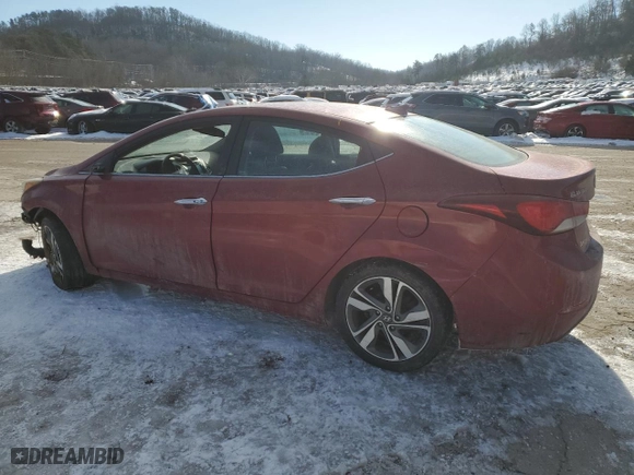 2014 Hyundai Elantra Limited with VIN 5NPDH4AE8EH502194, listed as a Copart auction lot 89199645 with 148,366 mi miles and Salvage Title. Bid and sale history available at carsss.com. Image 2.
