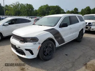 2023 Dodge Durango Pursuit z VIN 1C4RDJFG2PC580351, wystawiony jako Copart lot #65107564 z przebiegiem 4 628 mil mil oraz Szkoda całkowita • Salvage title. Historia ofert i sprzedaży dostępna na DreamBid. Obrazek 1.