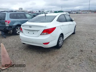 2012 Hyundai Accent GLS with VIN KMHCT4AE8CU207332, listed as a IAAI auction lot 41846183 with 163,190 mi miles. Bid and sale history available at carsss.com. Image 4.