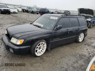 2001 Subaru Forester S w/Premium Pkg with VIN JF1SF65611H730807, listed as a Copart auction lot 84241384 with 221,698 mi miles and Salvage Title. Bid and sale history available at carsss.com. Image 1.