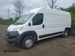 2023 Ram ProMaster Cargo with VIN 3C6LRVDG6PE563926, listed as a Copart auction lot 50719635 with 45,566 mi miles and Clean Title. Bid and sale history available at carsss.com. Image 1.