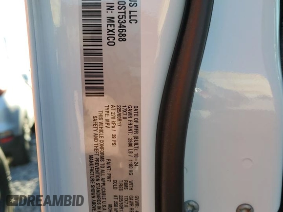 2025 Jeep Compass Sport with VIN 3C4NJDAN0ST534688, listed as a Copart auction lot 48355235 with 528 mi miles and Salvage title. Bid and sale history available at DreamBid. Image 13.