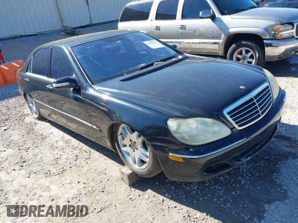 2003 Mercedes-Benz S-Class 4.3L with VIN WDBNG70J33A366275, listed as a IAAI auction lot 41856172 with 1 mi miles. Bid and sale history available at carsss.com. Image 1.