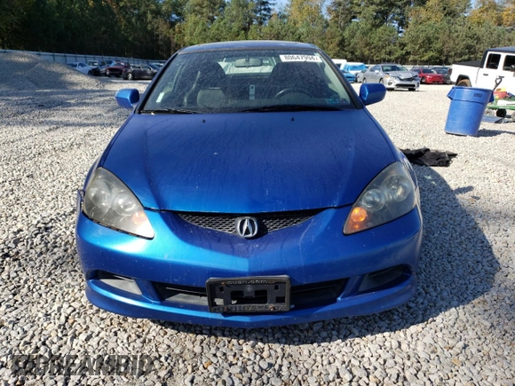 2005 Acura RSX with VIN JH4DC54885S002515, listed as a Copart auction lot 80647994 with 138,461 mi miles and Salvage Title. Bid and sale history available at carsss.com. Image 5.