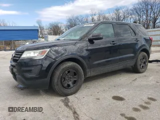 2016 Ford Utility Police Interceptor with VIN 1FM5K8AR8GGA52517, listed as a Copart auction lot 50592965 with 106,449 mi miles and Salvage Title. Bid and sale history available at carsss.com. Image 1.