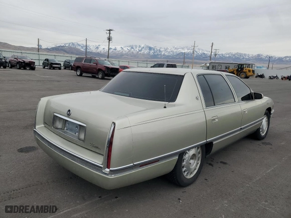 1996 Cadillac DeVille with VIN 1G6KD52Y6TU236679, listed as a Copart auction lot 43373105 with 96,240 mi miles and Salvage Title. Bid and sale history available at carsss.com. Image 3.