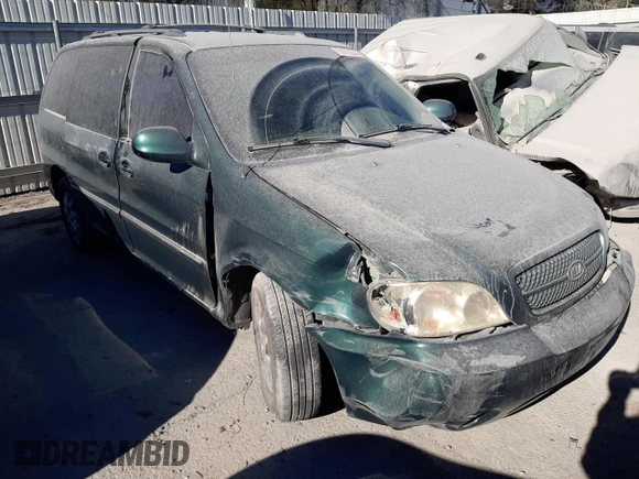 2005 Kia Sedona LX with VIN KNDUP132156641615, listed as a Copart auction lot 79973224 with 205,018 mi miles and Non Repairable. Bid and sale history available at carsss.com. Image 4.