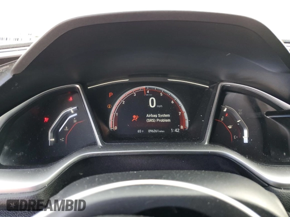 2020 Honda Civic Sedan Sport with VIN 19XFC2F80LE201662, listed as a Copart auction lot 47834565 with 96,261 mi miles and Salvage Title. Bid and sale history available at carsss.com. Image 9.