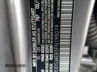 2015 Mercedes-Benz CLA 250 with VIN WDDSJ4EB5FN195019, listed as a Copart auction lot 40301044 with 43,819 mi miles and . Bid and sale history available at DreamBid. Image 14.