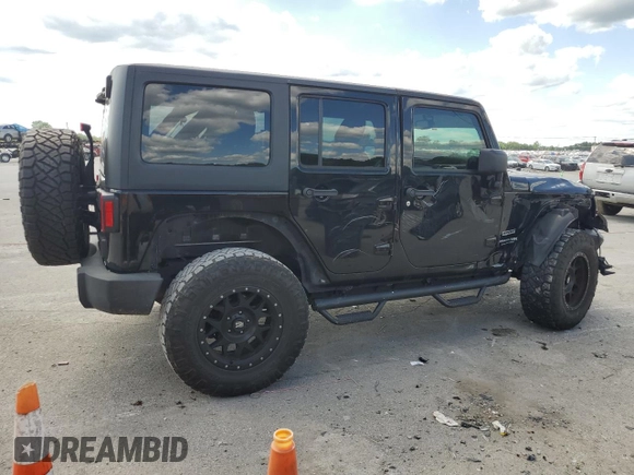 2018 Jeep Wrangler Unlimited Sport S with VIN 1C4HJWDG9JL929128, listed as a Copart auction lot 56760154 with 58,579 mi miles and Salvage title. Bid and sale history available at DreamBid. Image 3.